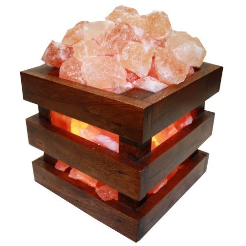 Солевая лампа-абажур Куб купить в OrtoMir24